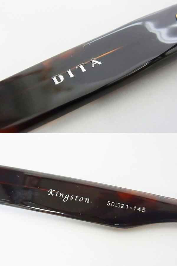 実際に弊社で買取させて頂いた【未使用】DITA/ディータ KINGSTON 2006B-50 メガネ ブラウン系の画像 2枚目