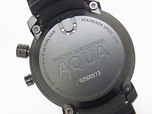 実際に弊社で買取させて頂いたSUUNTO/スント ELEMENTUM AQUA ブラックラバー SS014528000の画像 1枚目