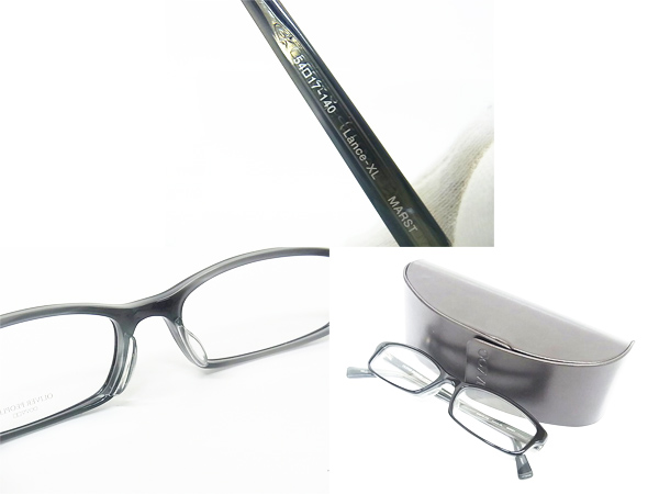 実際に弊社で買取させて頂いたOLIVER PEOPLES/オリバーピープルズ Lance-XL MARST 黒/紺 眼鏡の画像 2枚目