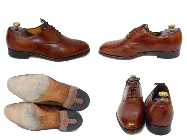 実際に弊社で買取させて頂いたJOHN LOBB/ジョン・ロブ KEATS カーフ メダリオンシューズ 7.5の画像 1枚目