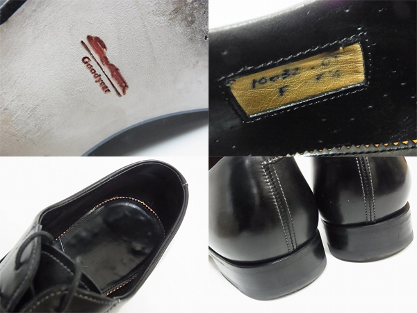 実際に弊社で買取させて頂いたSantoni/サントーニ ストレートチップレザーシューズ 黒 7.5の画像 2枚目