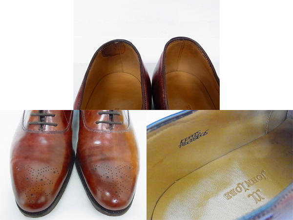 実際に弊社で買取させて頂いたJOHN LOBB/ジョン・ロブ KEATS カーフ メダリオンシューズ 7.5の画像 2枚目