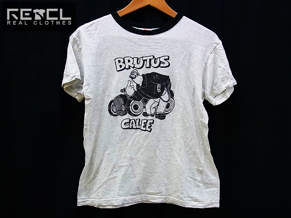 実際に弊社で買取させて頂いたCALEE×BRUTUS 11SS コラボハーフスリーブトリムTシャツ/S