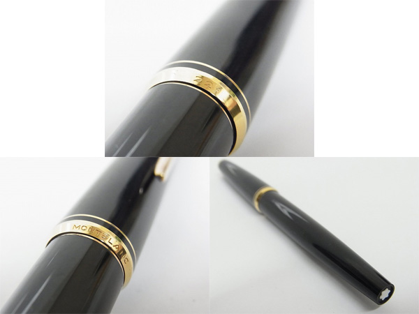 実際に弊社で買取させて頂いたMONTBLANC/モンブラン 221 万年筆 80年代 ペン先14K ブラックの画像 2枚目