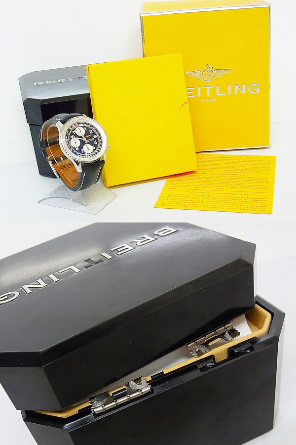 実際に弊社で買取させて頂いたBREITLING[42万↑]オールドナビタイマ 自動巻き クロノ A13322の画像 9枚目