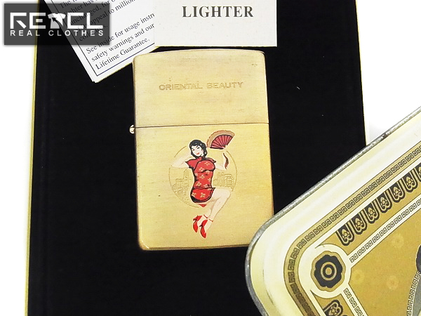 実際に弊社で買取させて頂いた[未使用]zippo/ジッポー ORIENTAL BEAUTY ゴールド 1996年製の画像 0枚目