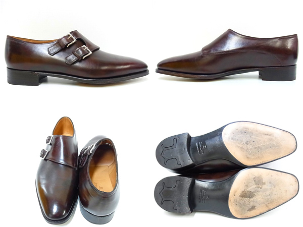 実際に弊社で買取させて頂いたJohn Lobb/ジョンロブ チャペル 8000 レザーシューズ 茶 9-1/2の画像 1枚目