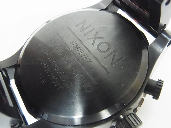 実際に弊社で買取させて頂いたNIXON/ニクソン 51-30 CHRONO/クロノ トートイズ 黒/A083-1061の画像 1枚目