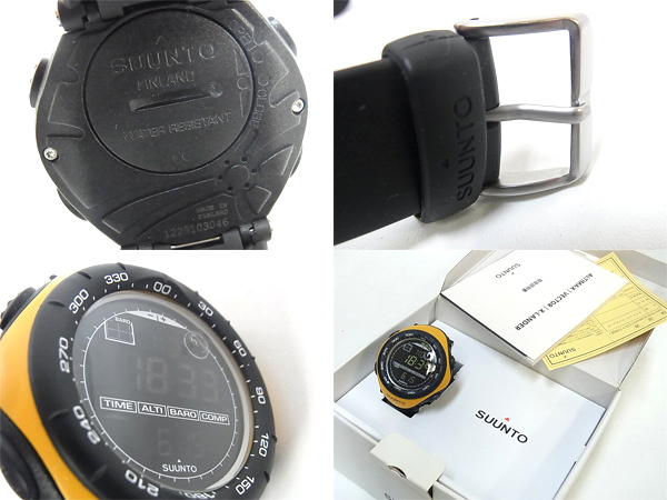 実際に弊社で買取させて頂いたSUUNTO/スント VECTOR/ベクター 腕時計 イエロー SS010600610の画像 2枚目