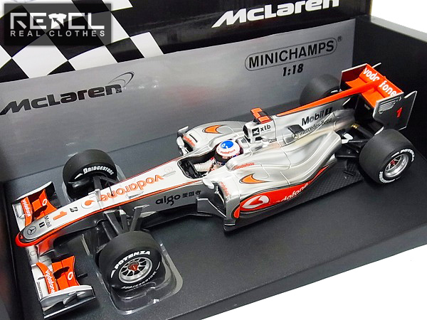 実際に弊社で買取させて頂いたミニチャンプス 1/18 McLaren Mercedes MP4-25 J.バトン 2010