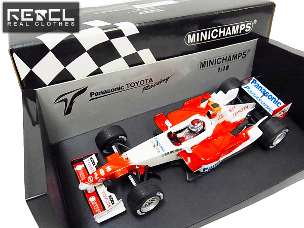 実際に弊社で買取させて頂いたミニチャンプス 1/18 Toyota Panasonic TF105 J.トゥルーリ '05