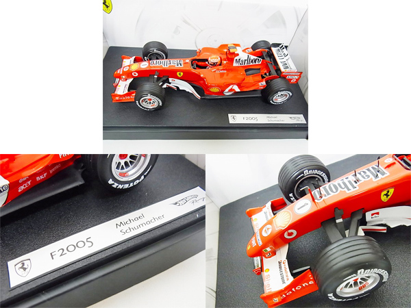 実際に弊社で買取させて頂いたホットウィール 1/18 F2005 フェラーリ M.シューマッハ G9727の画像 1枚目