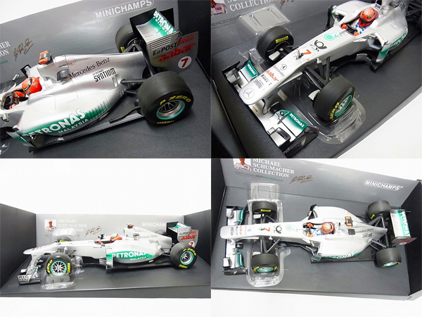 実際に弊社で買取させて頂いたミニチャンプス 1/18 MercedesGP'11 ペトロナス M.シューマッハの画像 1枚目