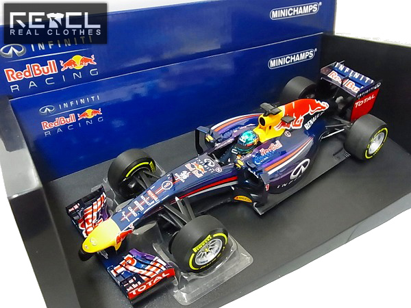 実際に弊社で買取させて頂いたミニチャンプス 1/18 Infinity Red Bull RB10 S.ベッテル 2014