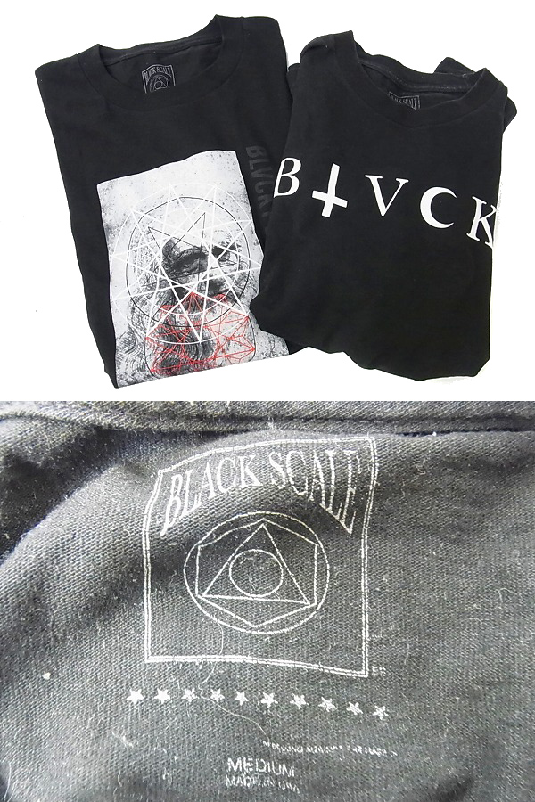 実際に弊社で買取させて頂いたBLACK SCALE/ブラックスケール 半袖Tシャツ M/L 2点セットの画像 2枚目