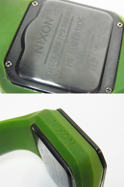 実際に弊社で買取させて頂いたNIXON/ニクソン THE SUPERTIDE デジタル腕時計/ウォッチ カーキの画像 1枚目