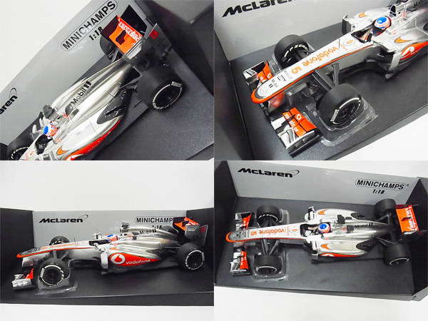 実際に弊社で買取させて頂いたミニチャンプス 1/18 マクラーレン メルセデス MP4-28 J.バトンの画像 1枚目