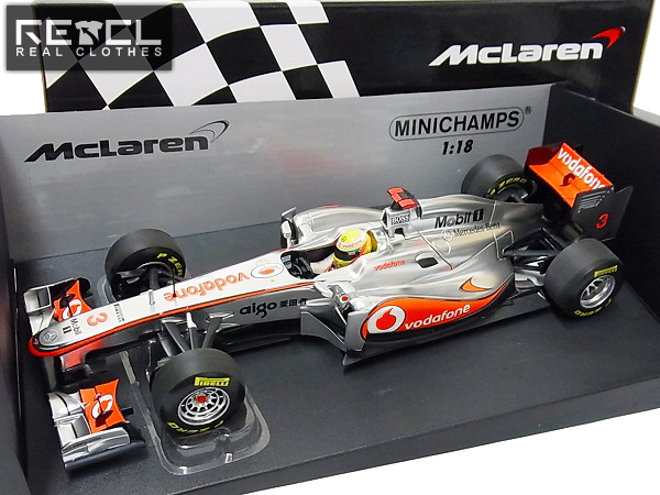 実際に弊社で買取させて頂いたミニチャンプス 1/18 McLaren Mercedes MP4-26 L.ハミルトン'11