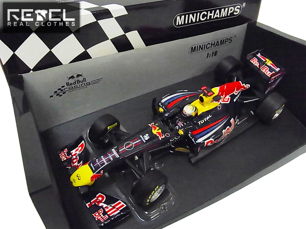 実際に弊社で買取させて頂いたミニチャンプス 1/18 Red Bull/RENAULT RB7 S.ベッテル 日本GP