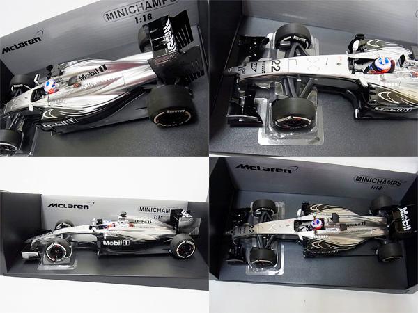 実際に弊社で買取させて頂いたミニチャンプス1/18 マクラーレン メルセデス MP4-29 J.バトンの画像 1枚目