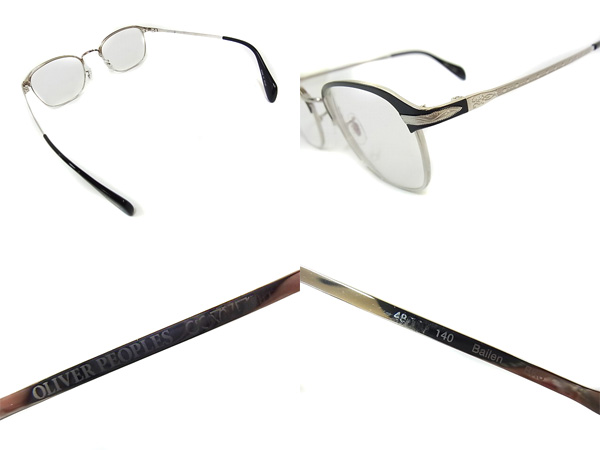 実際に弊社で買取させて頂いたOLIVER PEOPLES/オリバーピープルズ BAILEN ブローアーチメガネの画像 1枚目