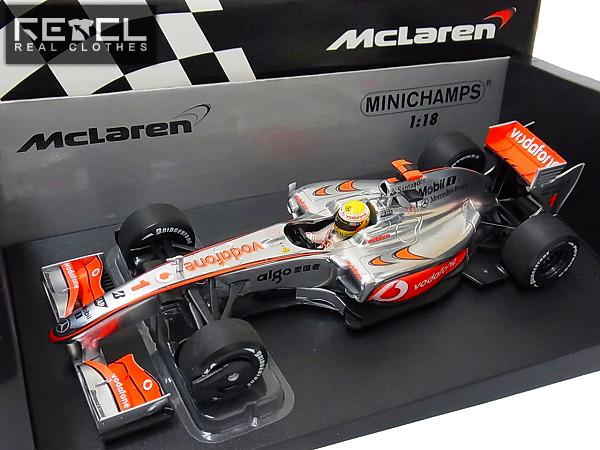 実際に弊社で買取させて頂いたミニチャンプス 1/18 マクラーレン MP4-24 L.ハミルトン 2009