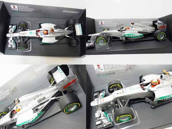 実際に弊社で買取させて頂いたミニチャンプス 1/18 Mercedes AMG ペトロナス M.シューマッハの画像 1枚目