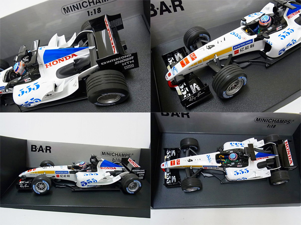 実際に弊社で買取させて頂いたMINICHAMPS/ミニチャンプス 1/18 BARホンダ 007 佐藤琢磨 2005の画像 1枚目