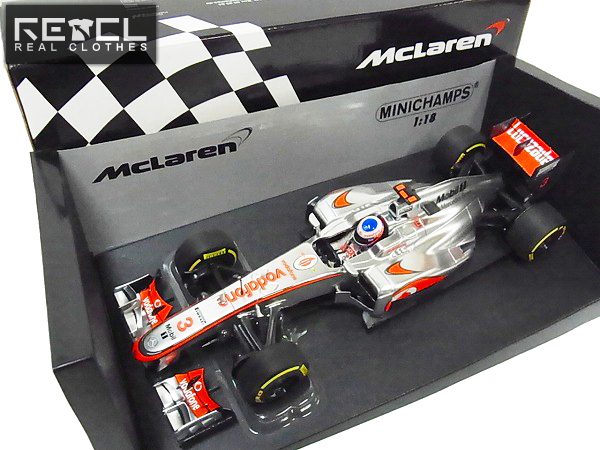 実際に弊社で買取させて頂いたミニチャンプス 1/18 マクラーレン メルセデス MP4-27 J.バトン