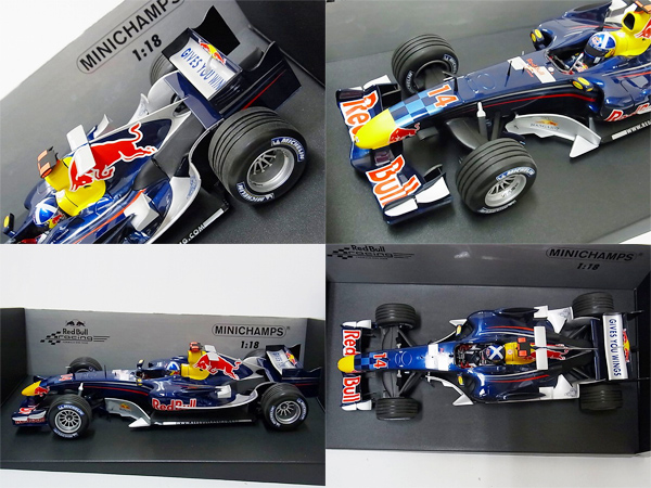 実際に弊社で買取させて頂いたミニチャンプス 1/18 Red Bull Racing RB2 D.クルサード 2006の画像 1枚目