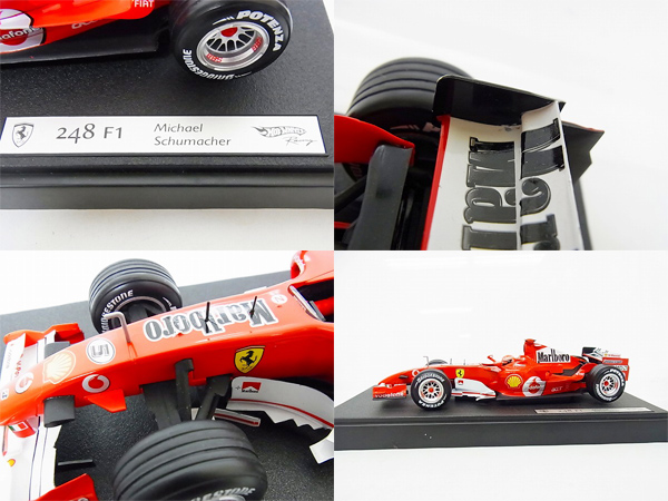 実際に弊社で買取させて頂いたHot Wheels 1/18 フェラーリ 248 F1/M.シューマッハ 2006/J2980の画像 1枚目