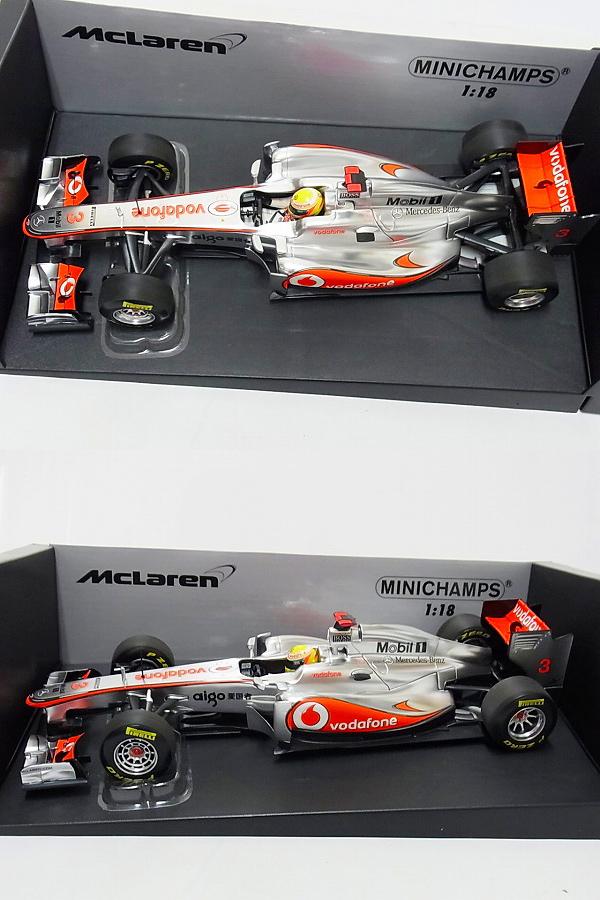 実際に弊社で買取させて頂いたミニチャンプス 1/18 McLaren Mercedes MP4-26 L.ハミルトン'11の画像 1枚目