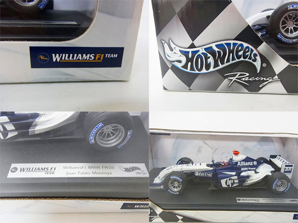 実際に弊社で買取させて頂いた[未開封]Hot Wheels 1/18 WilliamsF1 BMW FW26 JP.Montoya/2004の画像 1枚目