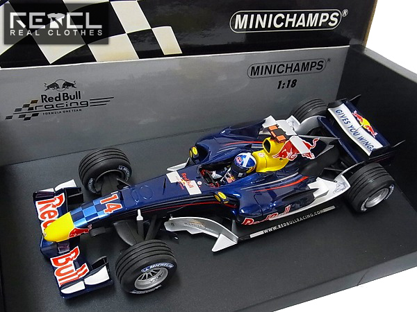 実際に弊社で買取させて頂いたミニチャンプス 1/18 Red Bull Racing RB2 D.クルサード 2006