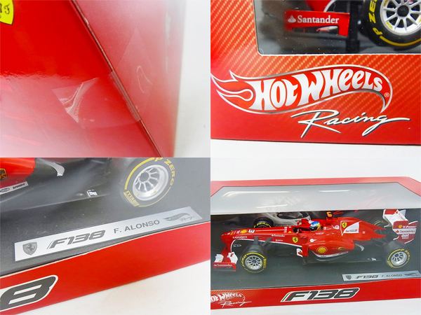 実際に弊社で買取させて頂いた[未開封]ホットウィール 1/18 フェラーリ F138 F.アロンソ 2013の画像 1枚目