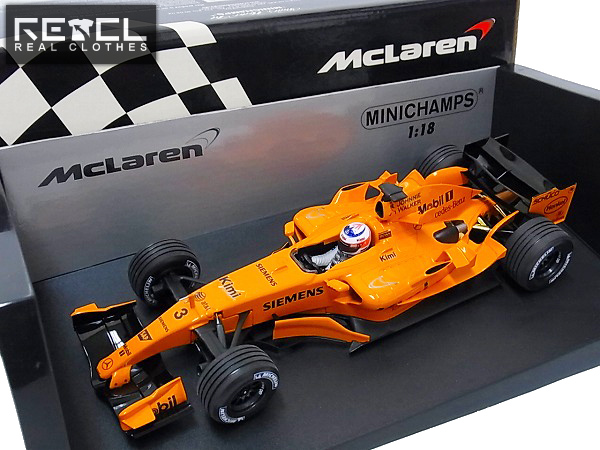 実際に弊社で買取させて頂いたミニチャンプス 1/18 McLaren Mercedes MP4-21 K.ライコネン'06