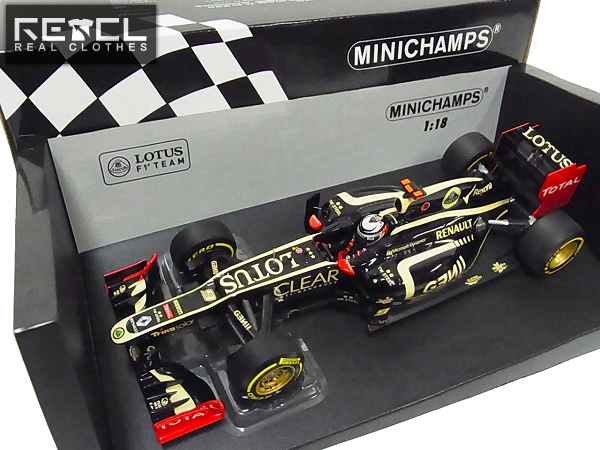 実際に弊社で買取させて頂いたミニチャンプス 1/18 ロータス Ｆ1 RENAULT E20 K.ライコネン