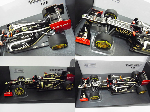 実際に弊社で買取させて頂いたミニチャンプス 1/18 ロータス Ｆ1 RENAULT E20 K.ライコネンの画像 1枚目