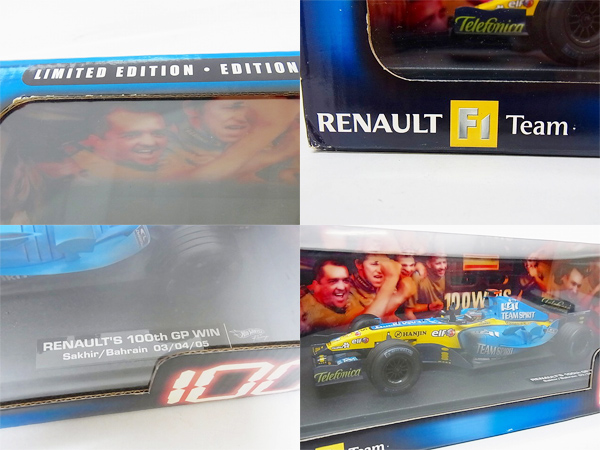 実際に弊社で買取させて頂いたホットウィール 1/18 RENAULT'S 100th GP WIN/F.アロンソ/G9752の画像 1枚目