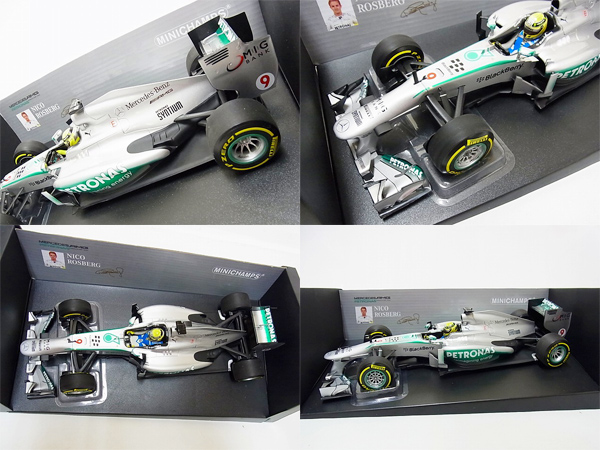 実際に弊社で買取させて頂いたミニチャンプス 1/18 Mercedes AMG ペトロナス N.ロズベルグ'13の画像 1枚目