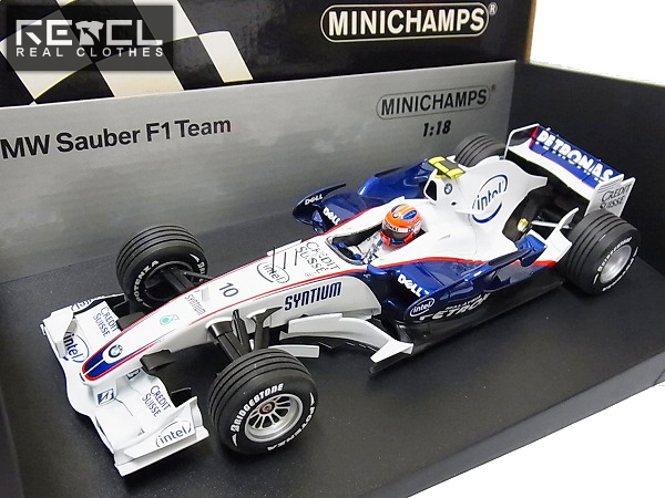 実際に弊社で買取させて頂いたMINICHAMPS/ミニチャンプス 1/18 BMW ザウバー F1.07 R.クビサ