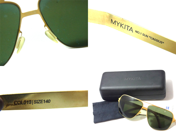 実際に弊社で買取させて頂いたMYKITA/マイキータ サングラス No.1 SUN CASSIUS 金色/COL013の画像 2枚目