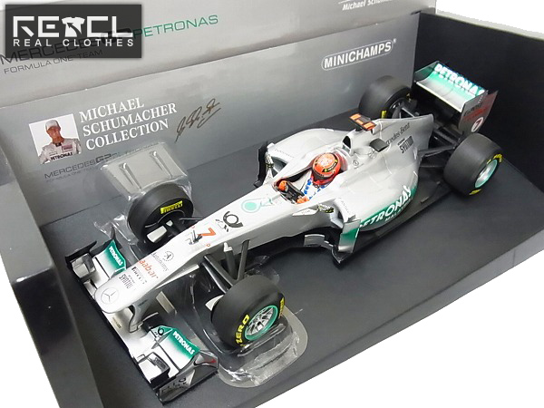 実際に弊社で買取させて頂いたミニチャンプス 1/18 MercedesGP'11 ペトロナス M.シューマッハ