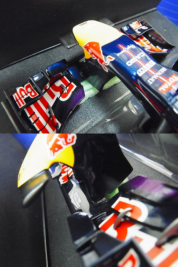 実際に弊社で買取させて頂いたミニチャンプス 1/18 Infinity Red Bull RB9 S.ベッテル 2013の画像 3枚目