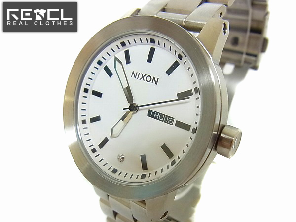 実際に弊社で買取させて頂いたNIXON/ニクソン MEN'S THE SPUR WATCH 腕時計 A263-1100 銀白