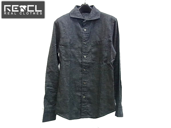 実際に弊社で買取させて頂いたSHELLAC/シェラック 15SS Horizontal Collar Linen Shirt 44