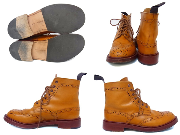 実際に弊社で買取させて頂いたTricker's/トリッカーズカントリーブーツウイングチップL5180/6の画像 1枚目