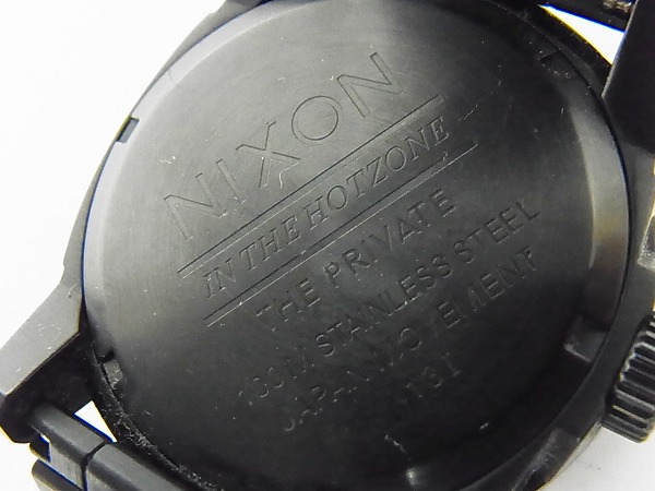 実際に弊社で買取させて頂いたNIXON/ニクソン THE PRIVATE SS オールブラック 腕時計A276 001の画像 1枚目