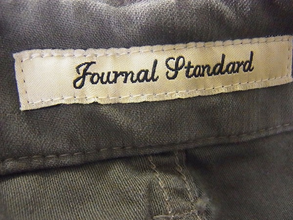 実際に弊社で買取させて頂いたJOURNAL STANDARD コットンパンツ ジップフライ カーキ Mの画像 4枚目