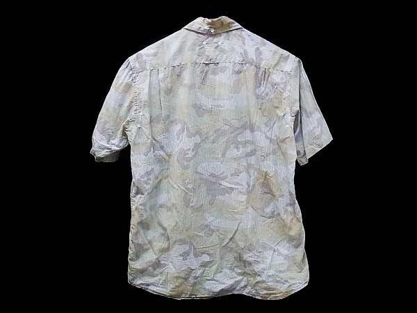 実際に弊社で買取させて頂いたSOPHNET/ソフネット CAMOUFLAGE STRIPE B.D SHIRT半袖シャツ/Mの画像 1枚目